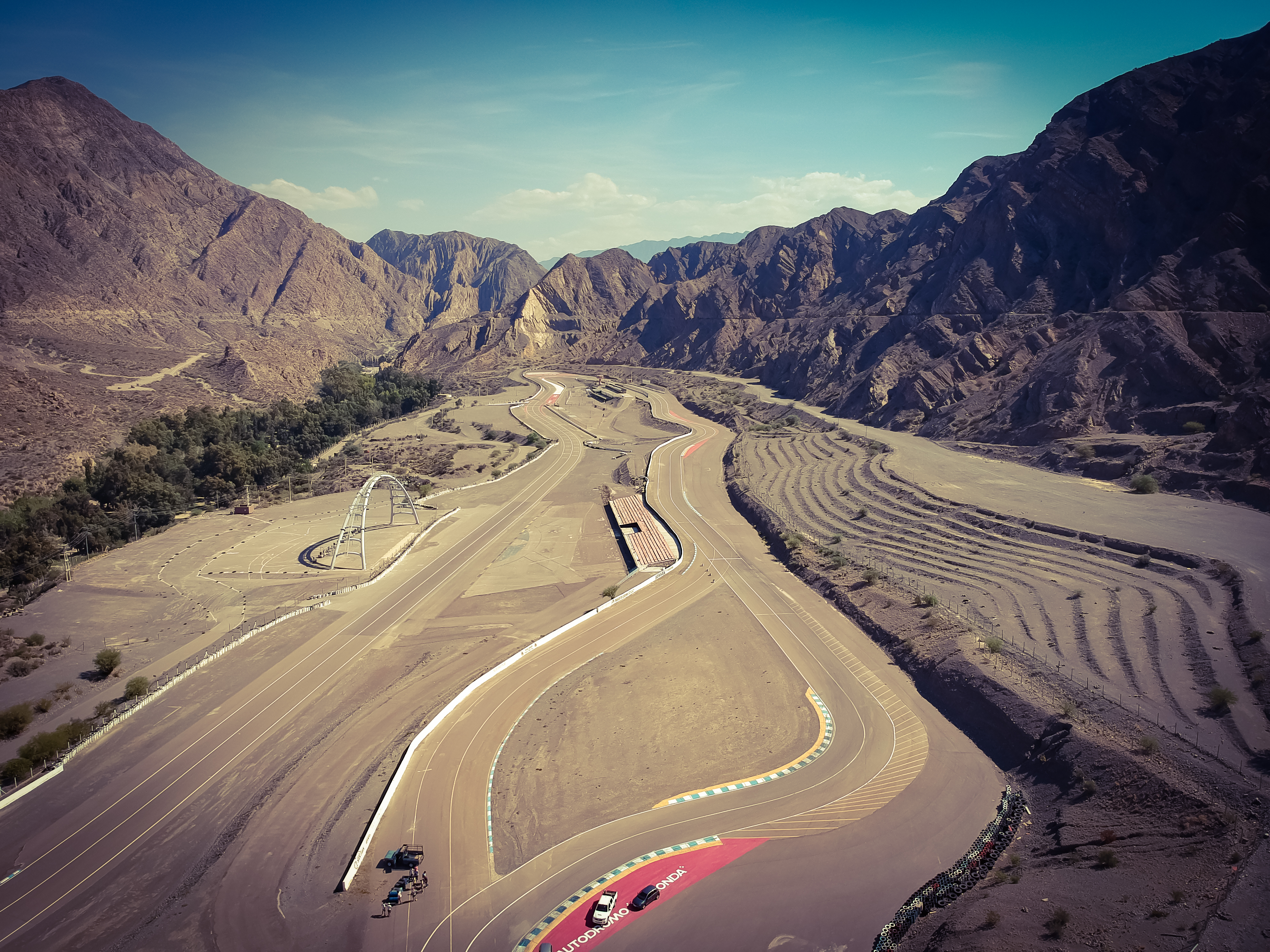 Vista aérea del Autódromo El Zonda